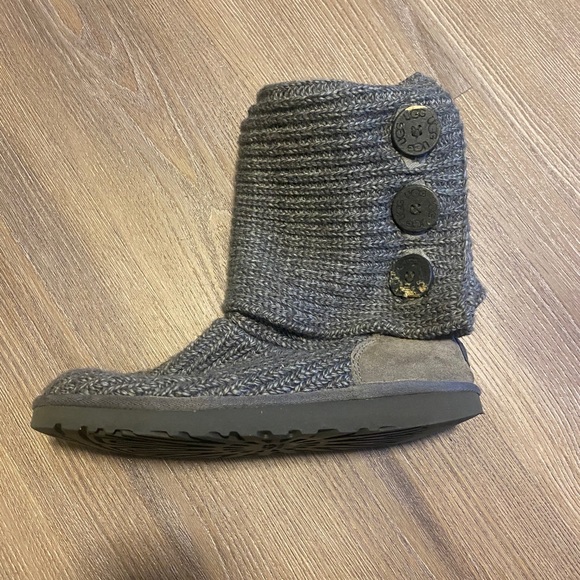 Grey Sweater Ugg Boots - Picture 6 of 6